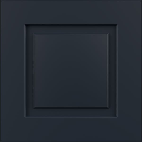 Ekena Millwork 12"W x 12"H True Fit PVC Raised Panel Shutters Sample, Starless Night Blue SAMPLE-TFPRPOB - main